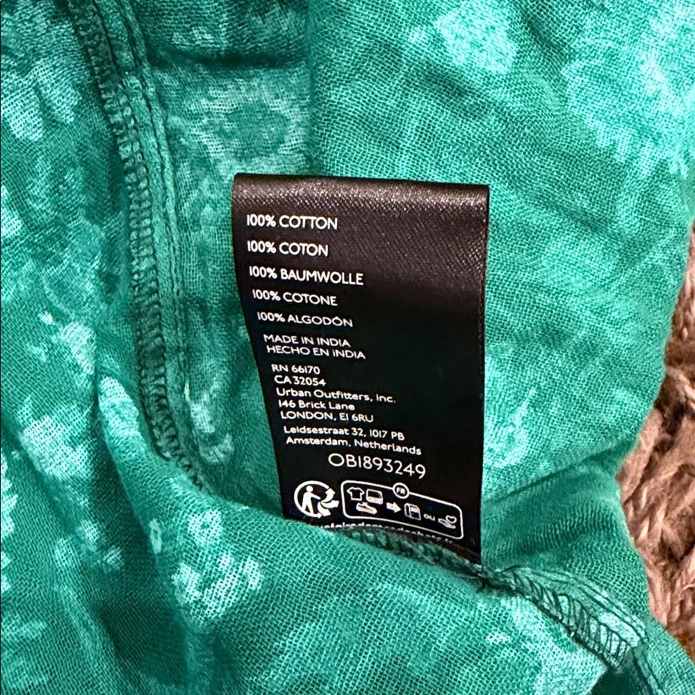 FREE PEOPLE  Sweet Nothings Midi Dress in Forest Combo Green, Size XL - Picture 7 of 12